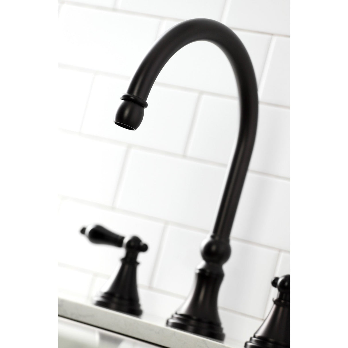 Duchess KS2795PKLBS Widespread Kitchen Faucet with Brass Sprayer, Oil Rubbed Bronze