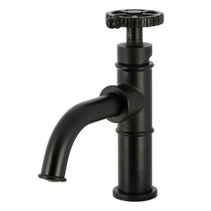 Fuller KS2820CG Single-Handle 1-Hole Deck Mount Bathroom Faucet with Push Pop-Up, Matte Black