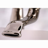 Essex KS287PN Three-Handle 2-Hole Deck Mount Clawfoot Tub Faucet with Hand Shower, Polished Nickel