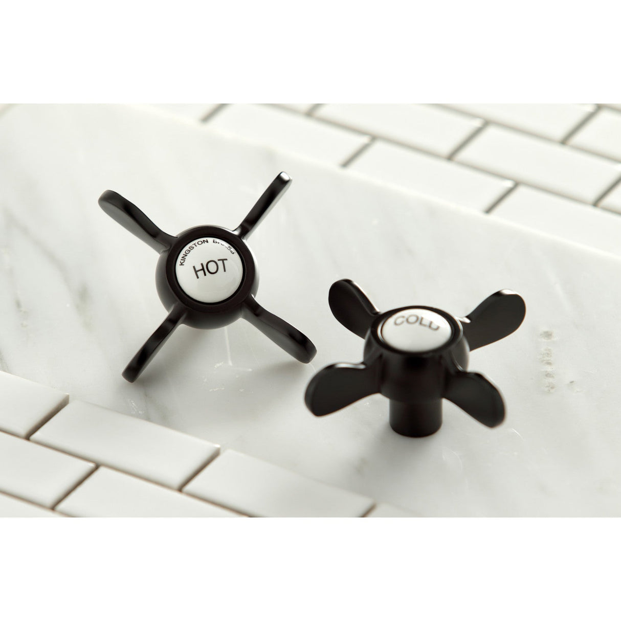 Essex KS288ORB Three-Handle 2-Hole Deck Mount Clawfoot Tub Faucet with Hand Shower, Oil Rubbed Bronze
