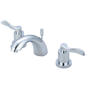 KS2951DFL Two-Handle 3-Hole Deck Mount Mini-Widespread Bathroom Faucet with Brass Pop-Up, Polished Chrome