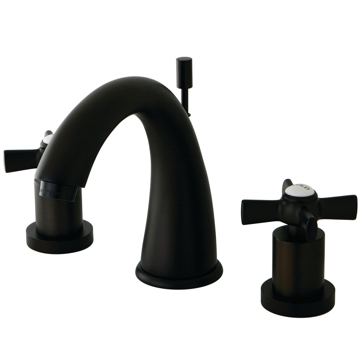 Millennium KS2965ZX Two-Handle 3-Hole Deck Mount Widespread Bathroom Faucet with Brass Pop-Up, Oil Rubbed Bronze