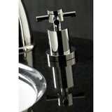 Concord KS2966DX Two-Handle 3-Hole Deck Mount Widespread Bathroom Faucet with Brass Pop-Up, Polished Nickel