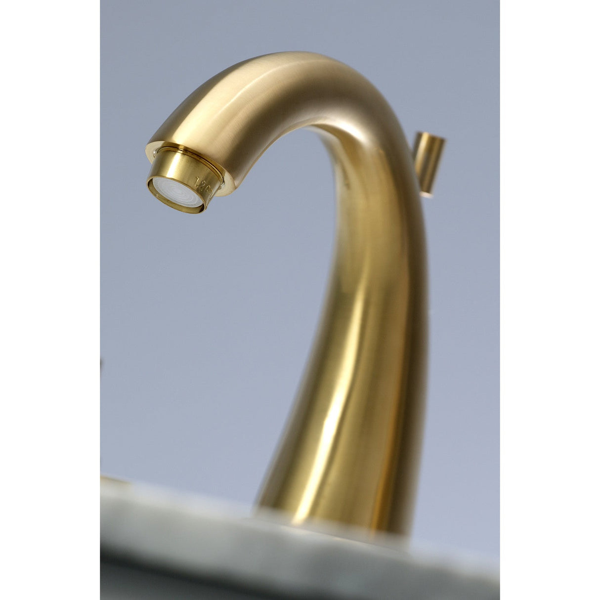 Millennium KS2967ZX Two-Handle 3-Hole Deck Mount Widespread Bathroom Faucet with Brass Pop-Up, Brushed Brass