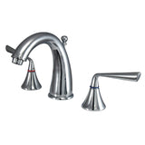 Silver Sage KS2971ZL Two-Handle 3-Hole Deck Mount Widespread Bathroom Faucet with Brass Pop-Up, Polished Chrome