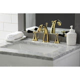 Duchess KS2972PKL Two-Handle Deck Mount Widespread Bathroom Faucet with Brass Pop-Up, Polished Brass