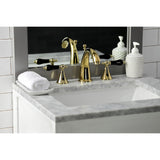 Duchess KS2972PKL Two-Handle Deck Mount Widespread Bathroom Faucet with Brass Pop-Up, Polished Brass