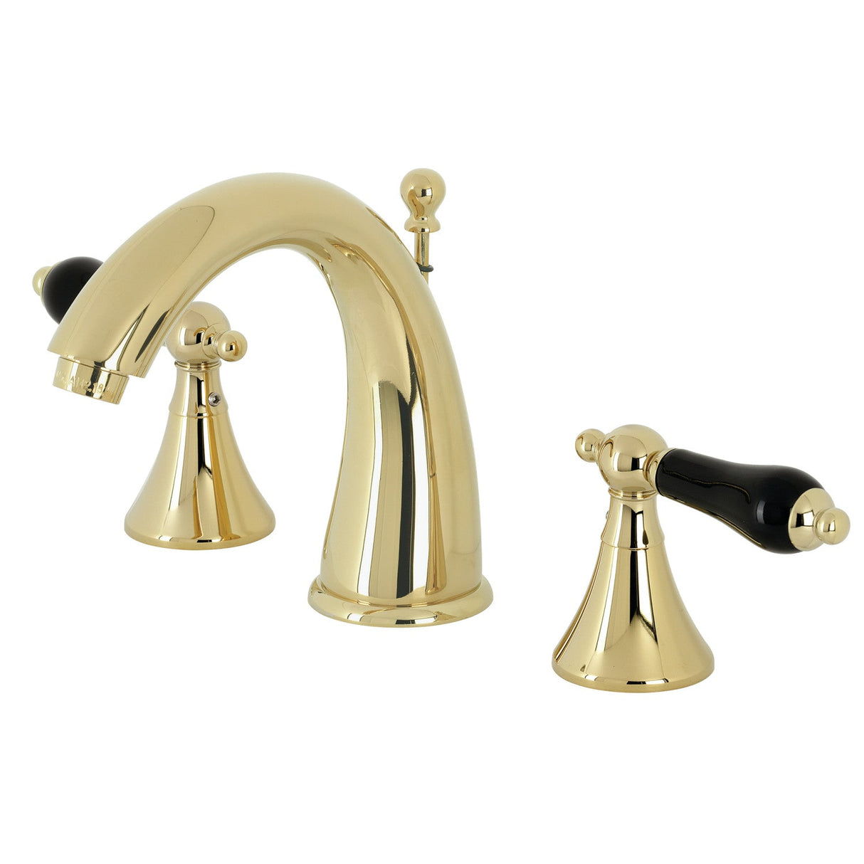 Duchess KS2972PKL Two-Handle Deck Mount Widespread Bathroom Faucet with Brass Pop-Up, Polished Brass