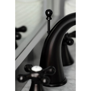 Naples KS2975AX Two-Handle 3-Hole Deck Mount Widespread Bathroom Faucet with Brass Pop-Up, Oil Rubbed Bronze