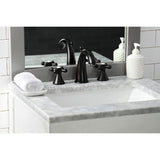 Naples KS2975AX Two-Handle 3-Hole Deck Mount Widespread Bathroom Faucet with Brass Pop-Up, Oil Rubbed Bronze