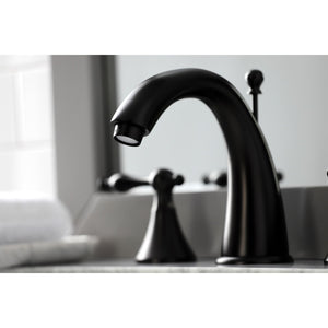 Naples KS2975NL Two-Handle 3-Hole Deck Mount Widespread Bathroom Faucet with Brass Pop-Up, Oil Rubbed Bronze