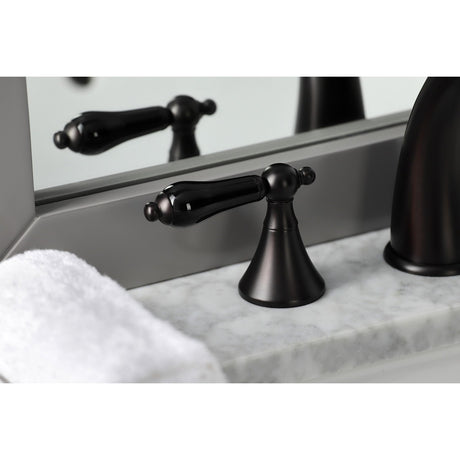 Duchess KS2975PKL Two-Handle Deck Mount Widespread Bathroom Faucet with Brass Pop-Up, Oil Rubbed Bronze