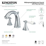 Naples KS2975PL Two-Handle 3-Hole Deck Mount Widespread Bathroom Faucet with Brass Pop-Up, Oil Rubbed Bronze