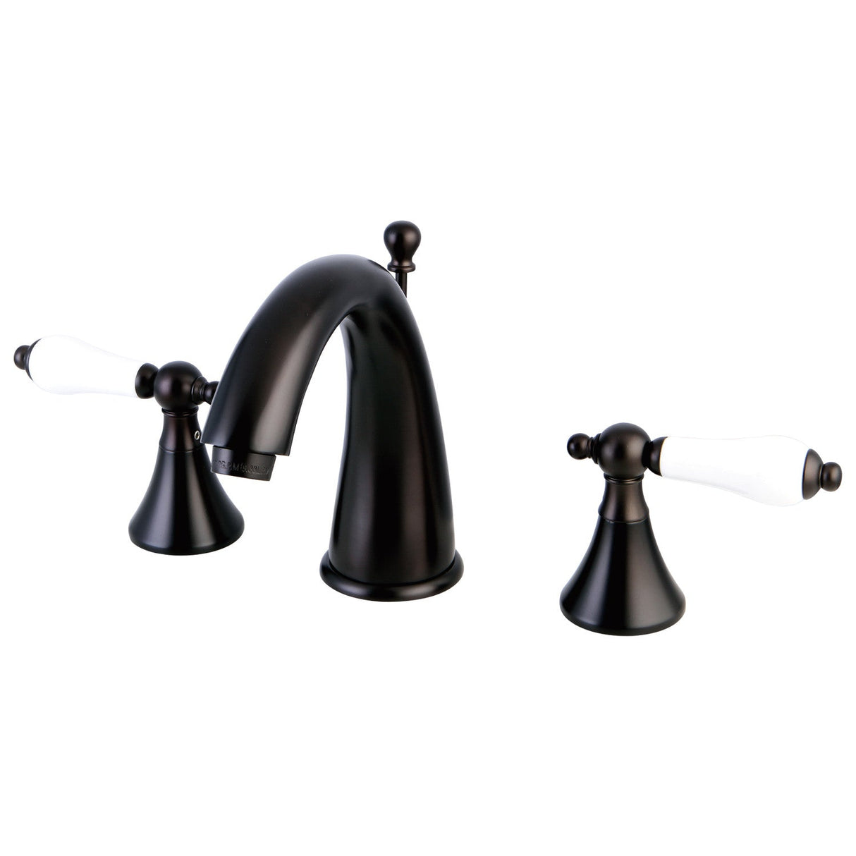 Naples KS2975PL Two-Handle 3-Hole Deck Mount Widespread Bathroom Faucet with Brass Pop-Up, Oil Rubbed Bronze