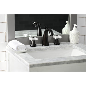 Naples KS2975PX Two-Handle 3-Hole Deck Mount Widespread Bathroom Faucet with Brass Pop-Up, Oil Rubbed Bronze