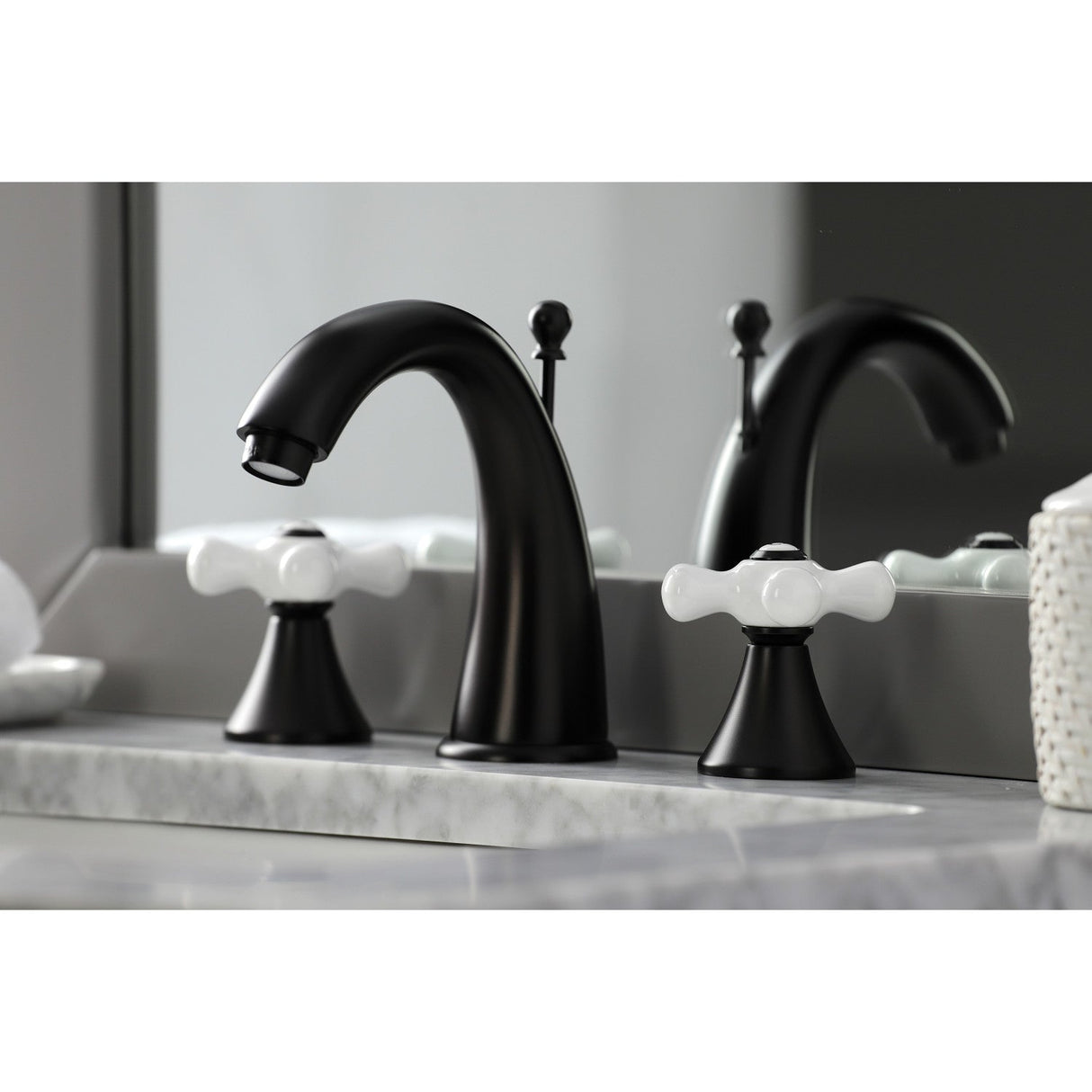 Naples KS2975PX Two-Handle 3-Hole Deck Mount Widespread Bathroom Faucet with Brass Pop-Up, Oil Rubbed Bronze