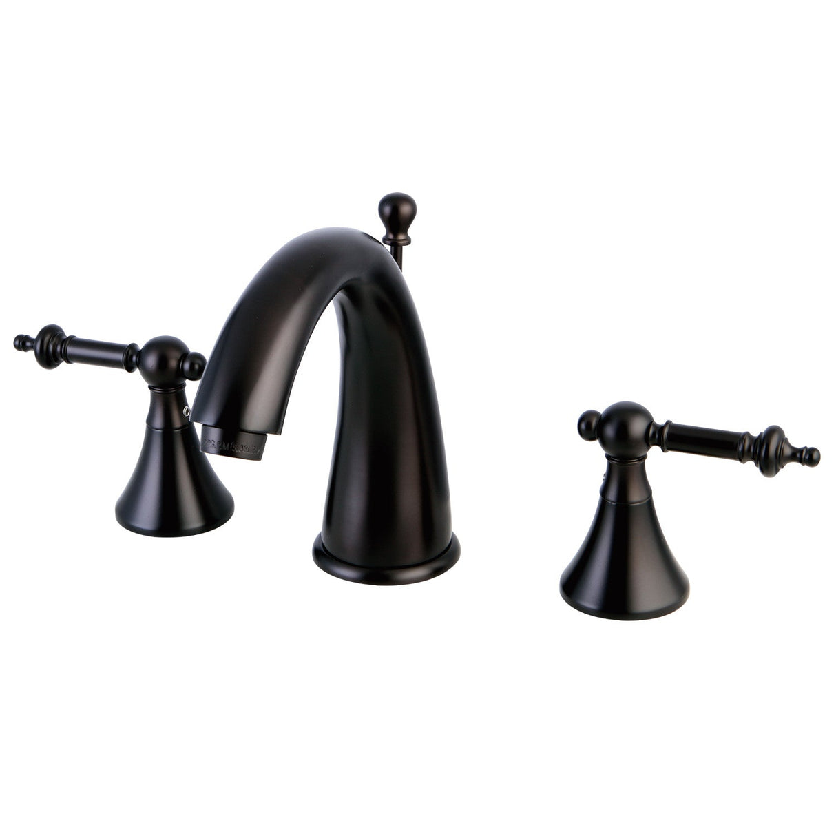 Templeton KS2975TL Two-Handle 3-Hole Deck Mount Widespread Bathroom Faucet with Brass Pop-Up, Oil Rubbed Bronze