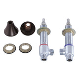 KS2975V Hot And Cold Valve Included Handle Base Install Nut Washer (1 Pair), Oil Rubbed Bronze