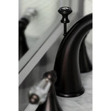 Wilshire KS2975WLL Two-Handle 3-Hole Deck Mount Widespread Bathroom Faucet with Brass Pop-Up, Oil Rubbed Bronze