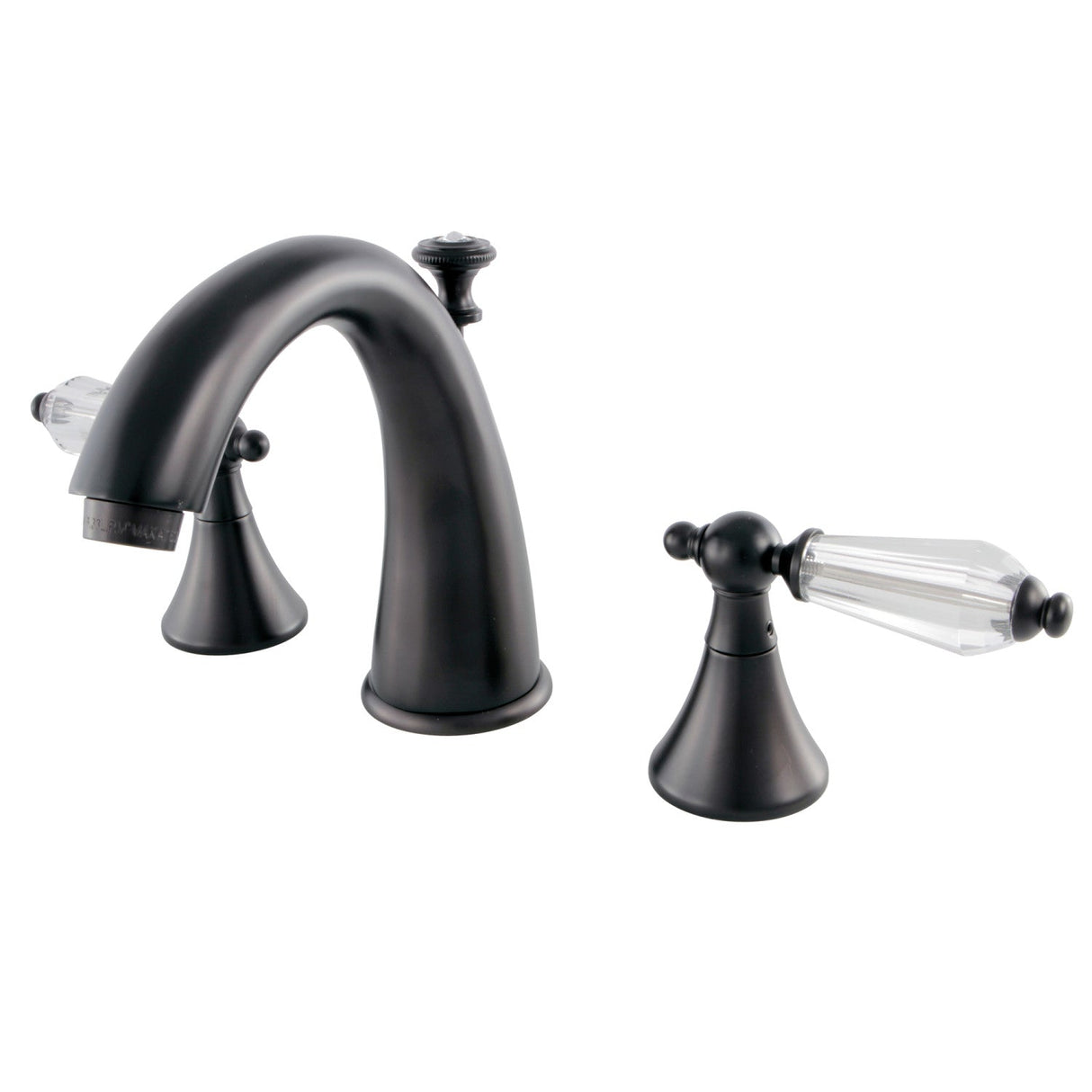 Wilshire KS2975WLL Two-Handle 3-Hole Deck Mount Widespread Bathroom Faucet with Brass Pop-Up, Oil Rubbed Bronze