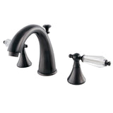 Wilshire KS2975WLL Two-Handle 3-Hole Deck Mount Widespread Bathroom Faucet with Brass Pop-Up, Oil Rubbed Bronze