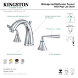 Silver Sage KS2975ZL Two-Handle 3-Hole Deck Mount Widespread Bathroom Faucet with Brass Pop-Up, Oil Rubbed Bronze