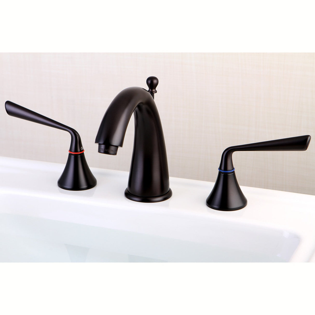 Silver Sage KS2975ZL Two-Handle 3-Hole Deck Mount Widespread Bathroom Faucet with Brass Pop-Up, Oil Rubbed Bronze