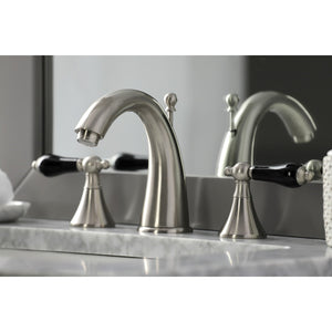 Duchess KS2978PKL Two-Handle Deck Mount Widespread Bathroom Faucet with Brass Pop-Up, Brushed Nickel