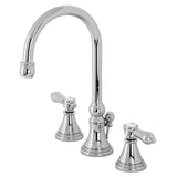 Heirloom KS2981BAL Two-Handle 3-Hole Deck Mount Widespread Bathroom Faucet with Brass Pop-Up, Polished Chrome