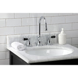 Duchess KS2981PKL Two-Handle 3-Hole Deck Mount Widespread Bathroom Faucet with Brass Pop-Up, Polished Chrome