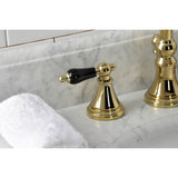 Duchess KS2982PKL Two-Handle 3-Hole Deck Mount Widespread Bathroom Faucet with Brass Pop-Up, Polished Brass