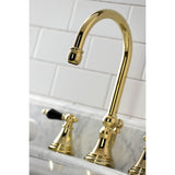 Duchess KS2982PKL Two-Handle 3-Hole Deck Mount Widespread Bathroom Faucet with Brass Pop-Up, Polished Brass