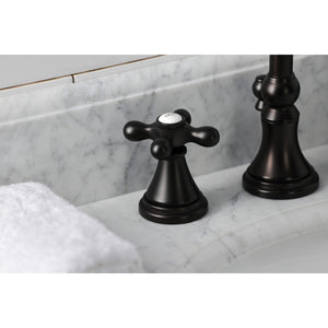 Governor KS2985AX Two-Handle 3-Hole Deck Mount Widespread Bathroom Faucet with Brass Pop-Up, Oil Rubbed Bronze