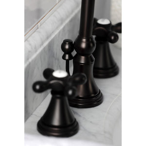 Governor KS2985AX Two-Handle 3-Hole Deck Mount Widespread Bathroom Faucet with Brass Pop-Up, Oil Rubbed Bronze