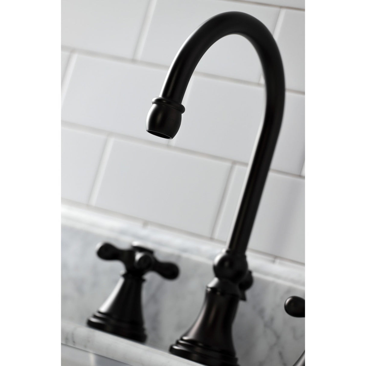 Governor KS2985AX Two-Handle 3-Hole Deck Mount Widespread Bathroom Faucet with Brass Pop-Up, Oil Rubbed Bronze