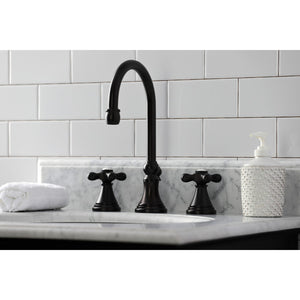 Governor KS2985AX Two-Handle 3-Hole Deck Mount Widespread Bathroom Faucet with Brass Pop-Up, Oil Rubbed Bronze