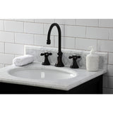 Governor KS2985AX Two-Handle 3-Hole Deck Mount Widespread Bathroom Faucet with Brass Pop-Up, Oil Rubbed Bronze