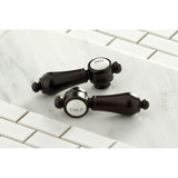 Heirloom KS2985BAL Two-Handle 3-Hole Deck Mount Widespread Bathroom Faucet with Brass Pop-Up, Oil Rubbed Bronze