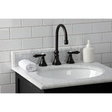 Heirloom KS2985BAL Two-Handle 3-Hole Deck Mount Widespread Bathroom Faucet with Brass Pop-Up, Oil Rubbed Bronze