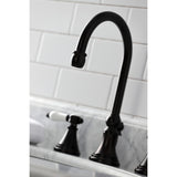 Bel-Air KS2985BPL Two-Handle 3-Hole Deck Mount Widespread Bathroom Faucet with Brass Pop-Up, Oil Rubbed Bronze