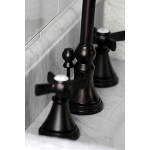 Millennium KS2985ZX Two-Handle 3-Hole Deck Mount Widespread Bathroom Faucet with Brass Pop-Up, Oil Rubbed Bronze