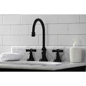 Millennium KS2985ZX Two-Handle 3-Hole Deck Mount Widespread Bathroom Faucet with Brass Pop-Up, Oil Rubbed Bronze