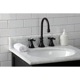 Millennium KS2985ZX Two-Handle 3-Hole Deck Mount Widespread Bathroom Faucet with Brass Pop-Up, Oil Rubbed Bronze