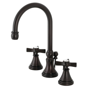 Millennium KS2985ZX Two-Handle 3-Hole Deck Mount Widespread Bathroom Faucet with Brass Pop-Up, Oil Rubbed Bronze