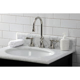 Heirloom KS2986BAL Two-Handle 3-Hole Deck Mount Widespread Bathroom Faucet with Brass Pop-Up, Polished Nickel