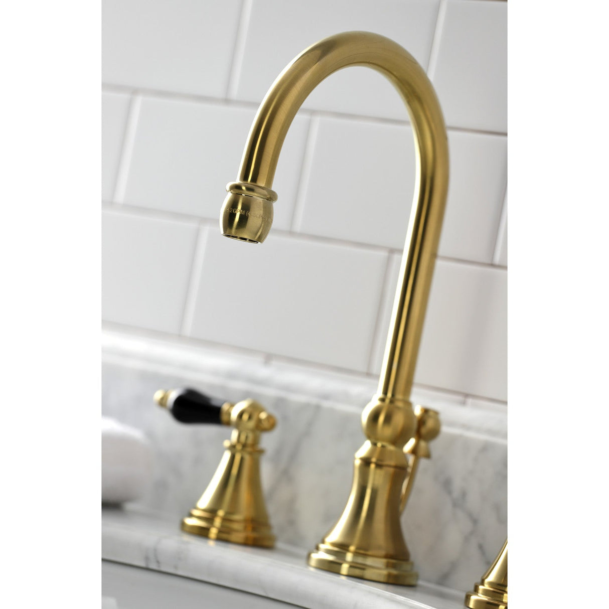 Duchess KS2987PKL Two-Handle 3-Hole Deck Mount Widespread Bathroom Faucet with Brass Pop-Up, Brushed Brass