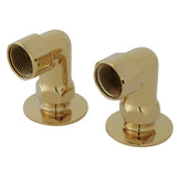 KS2W2 2-Inch Deck Mount Riser, Polished Brass