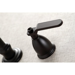 Whitaker KS3020KL Two-Handle 3-Hole Wall Mount Roman Tub Faucet, Matte Black