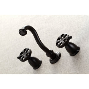 Belknap KS3020RX Two-Handle 3-Hole Wall Mount Roman Tub Faucet, Matte Black