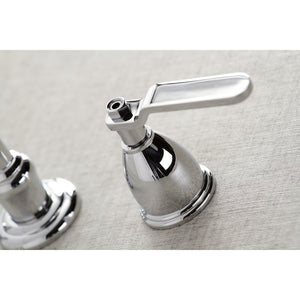 Whitaker KS3021KL Two-Handle 3-Hole Wall Mount Roman Tub Faucet, Polished Chrome